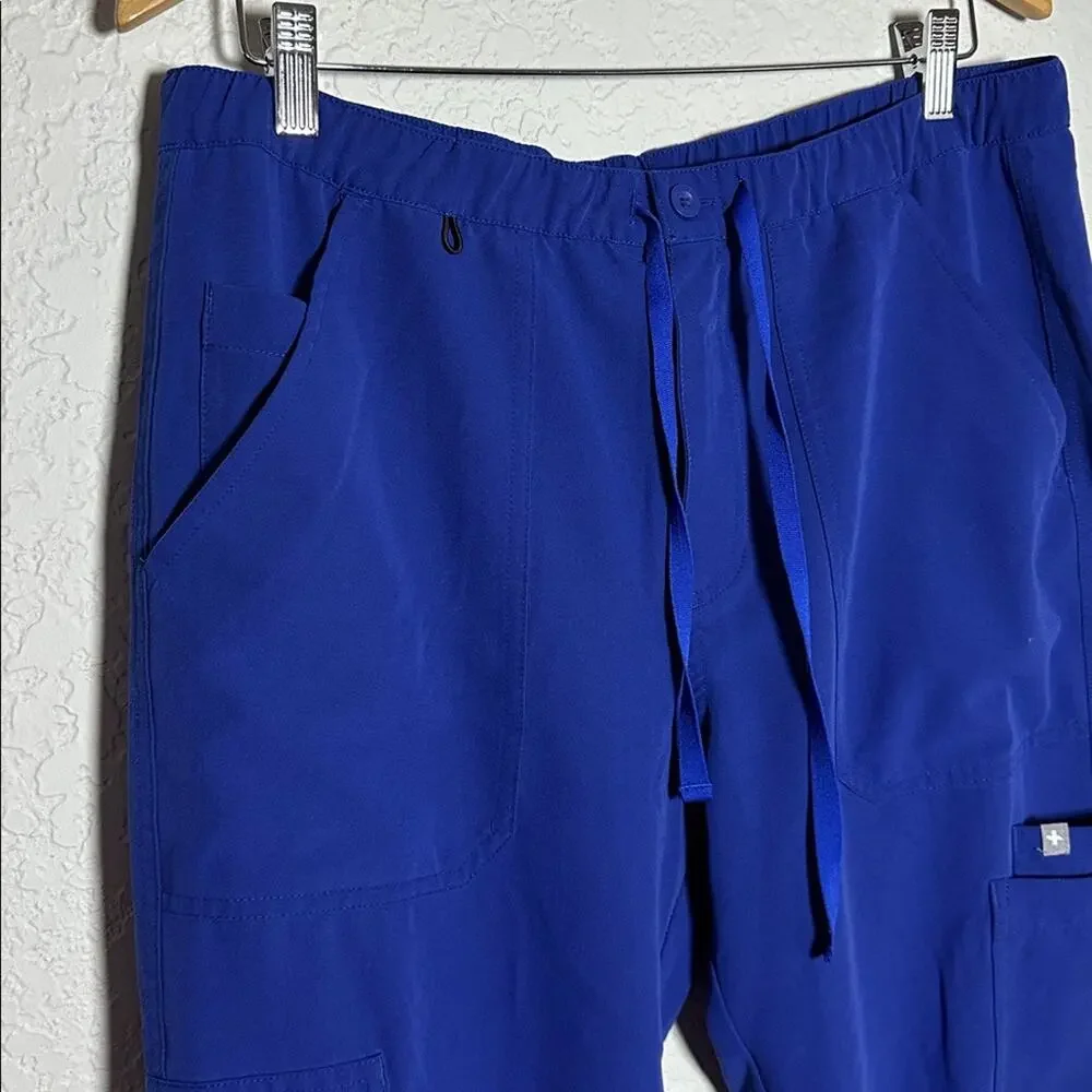 Figs Men's Cairo Cargo Scrub Pants Technical Collection TM3001 Blue Medium